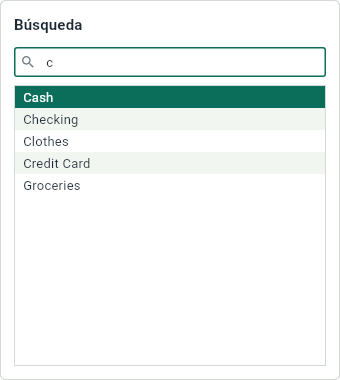 La lista para ir a una cuenta